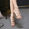 Metal Wings Thin High Heel Women Shoes, Shoe Size:39(Nude)