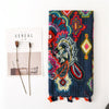 180 X 85cm  Women Cotton And Linen Scarf Retro Splicing Bohemian Printed Silk Shawl SL1903-100