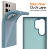 For Samsung Galaxy S23 Ultra 5G Glossy TPU Shockproof MagSafe Phone Case with Lanyard(Blue)