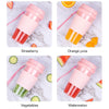 Portable USB Rechargeable Mini Household Electric Fruit Juicer(Pink)