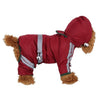 Waterproof Dog Raincoat with Hood, Red, Medium