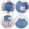Blue Smiley Polka Dot Dog Dress, Size L | Breathable Cotton