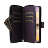 For Samsung Galaxy A55 Nine-card Slots Zipper Wallet Bag Leather Phone Case(Dark Purple)