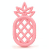 Pineapple Silicone Teether Babies Teething Pendant Nursing Soft Silicone Safe Toys for Soothe Teething Baby(Pink)