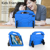 For iPad Mini 5/4/3/2/1 EVA Material Children Flat Anti Falling Cover Protective Shell With Thumb Bracket(Blue)