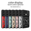 For Xiaomi Redmi Note 13 4G Global Sliding Camera Cover Design TPU Hybrid PC Phone Case(Black)