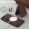 For Samsung Galaxy S25 Ultra 5G Suteni H16 Litchi Texture Leather Detachable Wallet Back Phone Case(Brown)