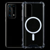 For Huawei P40 Pro Magsafe Case Clear Four-corner Airbag Shockproof PC + TPU Case with Magnetic(Transparent)