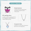 SCC2550 S925 Sterling Silver Cute Bear Hot Air Balloon Pendant Accessories DIY Bracelet Beads