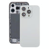 iPhone 16 Pro Max Back Glass Cover with Lens Cover (Silver)