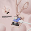 Electric Heated Eyelash Curler Temperature Adjustable Quick Heat Eyelash Curling Clamp(Pink)
