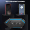 X6 Helmet Bluetooth Headset Wireless Waterproof Moto Handsfree Stereo Headphone(Hard Pipe Wheat)