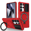 For Samsung Galaxy S25 Ultra 5G Sliding Camshield MagSafe Holder TPU Hybrid PC Phone Case(Red)