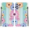 For Samsung Galaxy A32 5G Crystal Texture Colored Drawing Leather Phone Case(Sunflowers)