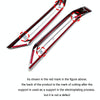 For 2024 Suzuki Spacia Custom Right-Hand Drive Rear Bumper Fog Lamp Trim Strip(Electroplating Mirror)