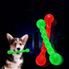 Large Green Rubber Dog Chew Toy - Tough Bite Resistant Dental Care