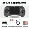 ANBERNIC RG ARC-S Handheld Game Console 4-Inch IPS Screen Linux System Portable Video Arcade 256G(Transparent Blue)