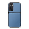 For Samsung Galaxy A35 5G Litchi Leather Magnetic Full Coverage Shockproof Phone Case(Blue)