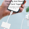 Yesido GS12 8 Pin to TF Card / SD Card / USB / 8 Pin 4 in 1 OTG Converter(White)