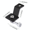 PULUZ Aluminum Alloy Motorcycle Fixed Holder Mount with Tripod Adapter & Screw for GoPro, Insta360, DJI and Other Action Cameras(Silver)