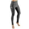 Slim Tight Sportswear Women High Waist Hips Slim Sports Leggings, Size:S(Gray)