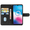 Leather Phone Case For Alcatel 3X (2020)(Black)