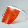 Anti-Saliva Splash Anti-Spitting Sunscreen Sunglasses Integrated Anti-Splash Shield(White Frame Red Lens)