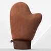 Anointing Gloves Quickly Rub Body Lotion Tool Apply Sunscreen Essential Oil Flocking Massage Gloves, Style: Large1 Brown