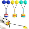 Suction Cup Dog Toy with Treat Ball & Rope (Lake Blue)
