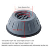 4pcs Roller Washing Machine Foot Pad Rubber Refrigerator Shock-Absorbing Basee(Large)