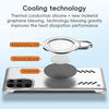 For Samsung Galaxy S25 Ultra 5G Ice Sense Series Graphene Cooling MagSafe Holder Phone Case(Orange)
