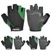 BOODUN 1408 4D Silicone Shock Absorbing Half Finger Breathable Bicycle Outdoor Riding Gloves, Size:XL(Black and Blue)