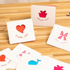 10 PCS Hollow Cartoon Greeting Card(Red Gift)