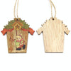 Christmas Wooden Creative House Accessories Scene Decoration(Snowman)