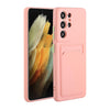 For Samsung Galaxy S25 Ultra 5G Card Slot Design Shockproof TPU Phone Case(Pink)