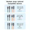 TOTU CB-7-L 15W USB to 8 Pin Digital Display Fast Charging Silicone Cable, Length: 1m(Orange)