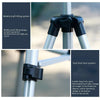 130cm 4-Section Folding Aluminum Alloy Tripod Mount with Three-Dimensional Head(Silver)