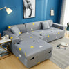 Fabric High Elastic All Inclusive Lazy Sofa Cover, Size: 1 Person(Simple Elegant)