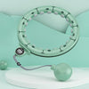 Intelligent Detachable Digital Display Counting Fitness Circle, Suitable Waist: 65-80cm Green