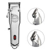 Retro Oil Head Electric Pusher Strong Power Electric Fader LCD Digital Display Rechargeable Hair Clipper(EU Plug)