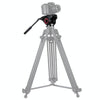 PULUZ  Heavy Duty Video Camera Tripod Action Fluid Drag Head with Sliding Plate for DSLR & SLR Cameras, Large Size(Black)