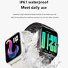 QS13 1.83 inch BT5.2 Smart Sport Watch, Support Bluetooth Call / Sleep / Blood Sugar / Blood Oxygen / Heart Rate / Blood Pressure Health Monitor(White)