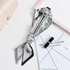 Spring and Summer Tarot Pattern Professional Chiffon Small Neckerchief Wild Scarf, Size:105 x 6.5cm(Moon)