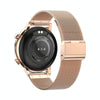 HK39 1.1 inch Smart Stainless Steel Band Watch Support Bluetooth Call/Blood Oxygen Monitoring(Gold)