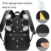 BANGE BG-1921 College Student Schoolbag Waterproof Business Computer Backpack with External USB Charging Port(Black)