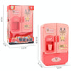 Children Play House Simulation Refrigerator Kitchen Toy Double Door Girls Smart Freezer Toy(Pink)