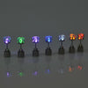 1 Pair Fashion LED Earrings Glowing Light Up Diamond Earring Stud(Pink)