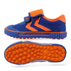 Children Soccer Shoes Antiskid Wear-Resistant Nylon Fastener Football Training Shoes, Size: 30/200(Blue+Orange)