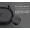 KZ Portable PU Leather Oval Data Cable Charger Earphone Storage Box(Black)