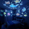 Rotatable Cartoon Atmosphere Projection Lamp Music Night Light, Spec: Bluetooth Remote Model(Rabbit)